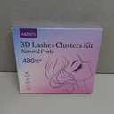 AKOIIN D-Curl Lash Clusters Kit, 480pcs Cluster Eyelash Extensions with Bottom Lashes, 3D Wispy Natural Eyelashes, (40D 50D 100D Mixed, 10-18mm), Includes Bond, Seal, Remover & Tweezer for Beginners, Pack.of 2