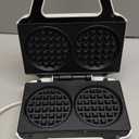 SugarWhisk Double Mini Waffle Maker Machine, Chaffle Maker, Waflera Electrica, Small Waffle Iron for Waffles, Keto Chaffles, Hash Browns, Cookies, 4 Inch