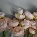 5 Bouquets Pink Ranunculus Artificial Flowers, 30 Pcs Silk Mini Faux Ranunculus Bouquet for Wedding, Bridal Shower, Centerpieces, and DIY Decorations