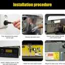 316455410 Range Oven Control Board for Electrolux Kenmore, Gas Range 7 Button Control Board Clock 5304518661 316222800