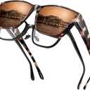 Polarized Sunglasses Fit Over Glasses for Women Men, Oversized Square Sun Glasses UV400 Protection