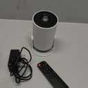 Mini Portable Projector 4K WiFi 6 BT 5.2 Upgraded Portable Projector Full HD Supported for Phone /PC /TV /HDMI /PS5 /Laptop Auto Keystone Home Theater 180 Rotation [Built-in App] White