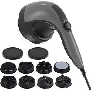 Handheld Cellulite Massager, Lymphatic Drainage Massager, Body Sculpting Machine with Lipo Roller for Stomach Belly Butt Arm Leg Fat, Wide Area Electric massagers vibrating Used at home Black