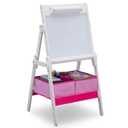 Delta Children Classic Kids Whiteboard/Dry Erase Easel with Storage, Bianca White