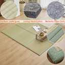Japanese Tatami Mat,(Queen, 79" x 59" x 0.5") 100% Rush Grass Portable Folding Mat Futon Mattress Firm Traditional Floor Bed (Queen)