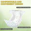 2 x IMMCUTE Dog Heat Diapers Female, X-Small, 60 Count, Breathable & Adjustable Disposable Dog Diapers, Super Absorbent, Female Dog Diapers for Heat, Excitable Urination, Incontinence