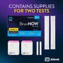 BinaxNOW COVID-19 Antigen Self Test, 1 Pack, 2 Tests Total, COVID Test With 15-Minute Results Without Sending to a Lab, Easy to Use at Home