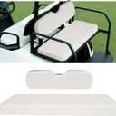 ECOTRIC Golf Cart Rear Seat Bottom & Seat Backrest Compatible with Yamaha,EZGO RXV,TXT,ST Club Car DS & Precedent (White)
