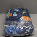 david's kids 5 Piece Twin Comforter Set - Soft Breathable Bedding Twin Set for Boys Girls, Includes Quilted Comforter, Flat Sheet, Fitted Sheet, Pillowcase and Pillowsham, Dinosaur Navy