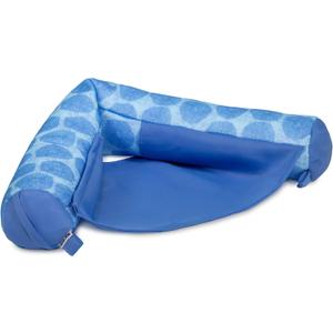 Big Joe Noodle Sling No Inflation Needed Pool Seat with Armrests, Coral Bloom Double Sided Mesh, Quick Draining Fabric, 3 feet