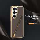 Designed for Samsung Galaxy S26 Plus case case Simple Style with Stylus Fingerprint-Resistant Anti-Fall Protective Cases,Brown