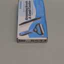 Pet Grooming Combo - Blue Deshedding Brush with Metal Comb for Detangling and Dematting Long, Matted Fur on Cats and Dogs