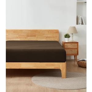 King Size Fitted Sheet Only - 12" to 16" Deep Pockets - Ultra Soft & Breathable Bed Sheet - Hotel Quality Mattress Sheets (80" X 78", Dark Brown)