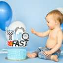 Two Fast Cake Topper Race Car Cake Topper Car Cake Decorations Two Fast Birthday Decorations for Boys Girls 2nd Birthday Party Decorations