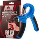 3 x Endless EL-1039 Adjustable Hand Grip Strengthener | Level: 10Kg to 40Kg Resistance | Equipment to Use in Home and Gym | For Forearm & Finger Power Gripper Exercises | Color: Assorted