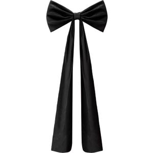 20 x 71 Inches Christmas Extra Large Velvet Bows with Long Streamers Decor Giant Xmas Tree Toppers Bows for Home Wreath Wall Backdrop Birthday Wedding Party Decorations Black