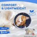 Cat Cone Collar Soft to Stop Licking, Adjustable, Foldable Lightweight Kitten Cones After Surgery Recovery for Cats & Kittens, Cat Cone Alternative, Easy Eating (Grey, L)