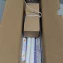 TVWOO Wrap Around Curtain Rods,White Curtain Rods 28 to 48 Inch,5/8 Inch Adjustable Blackout Curtain Rod Set with Bracket,Room Darkening Single Window Rod,Metal Hidden Curved Drapery Rods 28-48",White