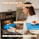 DIY Double Dutch Oven for Sourdough Bread Baking Enamel Cast Iron Bread Baker with Lid, Bake Two Different Loaves at Once, 500F Oven Safe, Includes 25" Banneton Proofing Baskets