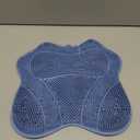 Shower Foot Scrubber, Shower Foot and Back Scrubber with Suction Cups, Shower Silicone Foot Washer for Exfoliating MassageBlue