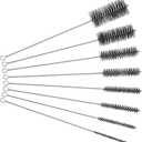 Baderke 16 Inch Long Pipe Cleaning Brush Stainless Steel Bristles Pipe Cleaning Brush Bore Brush Bristles Wire Brush (8 Pcs)