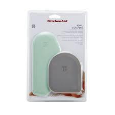 Kitchenaid Set of 2 Bowl Scraper in Pistachio and Grey