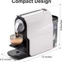 beanglass Espresso Pod Machine for Home, Capsule Coffee Maker for NS Original Pods, 20 Bar High Pressure Pump, 22oz Removable Water Tank, Adjustable Cup Tray, 1350W