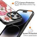 Compatible for iPhone 14 Pro Case Cute Aesthetic - Durable Shockproof 6.6 ft Drop Impact Phone Case Cover with Funny Fashion Tiger 6.1" Black