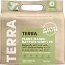 Terra Size 4 Diapers: 85% Plant-Based Diapers, Ultra-Soft & Chemical-Free for Sensitive Skin, 22-30 Pounds, 18 Count (Pack of 8)