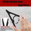 38700 Spindle Snap Ring Pliers, 12in Heavy Duty Internal External Snap Ring Pliers, for Installation and Removal of Circlips，Compatible with Ford Super Duty Pickups 2007 and Newer
