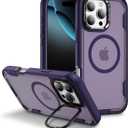 Korecase Magnetic for iPhone 16 Pro Case 6.3" [Compatible with Magsafe] Military-Grade Drop Proof Double Protection Bumper Phone Case Cover for iPhone 16Pro Frosted Purple