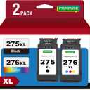 275 and 276 Ink Cartridges Replacements for Canon Ink 275 and 276 PG-275XL CL-276XL Used with Canon PIXMA TS3500 TS3522 TS3520 TS3720 TS3722 TR4700 TR4720 TR4722 Printer, Packaging May Vary