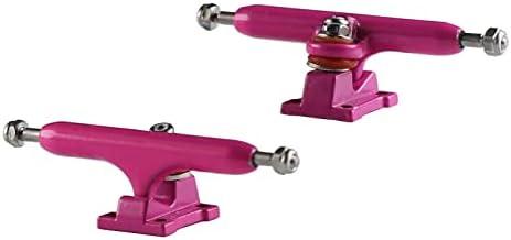 NOAHWOOD Fingerboards Parts Professional Prince II Trucks (34mm) + Update Self-locking Nuts (Pink)