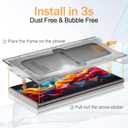 3 x for Samsung Galaxy S25 Ultra Screen Protector 9H+ Tempered Glass [Auto Dust free Tray] [Military Grade Shatterproof] [Case Fit] [Longest Durable] with Camera Lens Shield for Samsung S25 Ultra (Transparent)