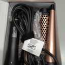 Lopeie 5 in 1 Curling Iron with Thermal Brush and 4 Interchangeable Ceramic Barrels(1/2 to 1 1/2 inch), Curling Wand Set with Flat Iron, Fast Heating, Dual Voltage Hair Curler, Mothers Day Gifts