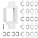 BWP 25 Pack Electrical Outlet Box Extender 1 Gang - Electrical Box Extender with 50 Screws -Single Gang Box Extender Outlet