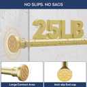 STARLATTA Adjustable Shower Curtain Rod 31-104 Inch, Never Rust Stainless Steel Gold Tension Rod, 1" Heavy Duty No-Drill for Bathroom, Kitchen & Closet