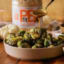 PBfit 24 Ounce Simply Peanut Powdered Peanut Powder, No Added Sugar or Salt, Non-GMO, Plant-Based, Gluten-Free Protein Powder, 9g of Protein 9% DV (EXP 04/21/26)