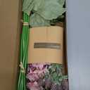 Floroom Artificial Greenery Stems Box Set, 45pcs with 6 Kinds of Faux Greenery Flowers Picks for DIY Bridal Bouquets Wedding Floral Arrangement Table Centerpieces, Dusty Rose & Green