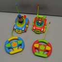 lalalark 2 Pack Remote Control Car for Toddlers, RC Cars with Cartoon Figure, Kids Toy Bumper Cars with LED Lights and Sounds, Light Up Car with Music, Christmas Birthday Gift for Boys Girls