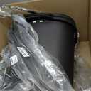 Rubbermaid Commercial Products Touch Top Trash Can/Wastebasket with Lid, 13-Gallon, Small Black Garbage Bin for Home/Kitchen/Bathroom/Bedroom/Office