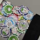 Sosation 24 Pcs Personalized Golf Ball Marker Funny Poker Chip Ball Marker Set 1.57 Inches Poker Chip Christmas Gifts Collection for Men Womens Golf Accessories, 8 Styles, ABS, Classic