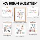 2 x seersillus 6Pcs Positive Motivational Wall Decor, Boho Classroom Decor, Inspirational Office Kids Room Teacher Decor, Teacher Gift, Unframed (8X10 INCH)