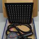 Shower Head,10Rain Shower Head with Handheld Spray Combo with 11'' Angle Adjustable Extension Arm/Flow Regulator/Shower System,High Pressure Rainfall Shower Head Clean Bathroom,Matt Black