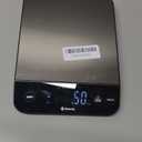 Etekcity Digital Food Kitchen Scale, Grams and Oz for Weight Loss, Baking and Cooking, 0.05oz/1g Precise Graduation,5 Weight Units, IPX6 Waterproof, USB Rechargeable,304 Stainless Steel-Silver, 22lb