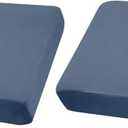 2 Pcs Outdoor Cushion Covers Patio Cushion Slipcovers Replacement Splash Proof with Zipper for Outdoor Furniture, Patio Sofa Couch, Covers Only