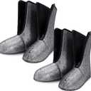 Ramede 2 Pairs Winter Snow Boot Liners with Aluminum Film Warm Boot Socks for Men Waterproof Boots Liners for Cold Weather, Insulating Winter, Hunting, Work (9)