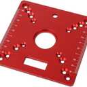 1 PCS Router Table Insert Plate,Mini Square Woodworking Bench Router Flip Plate Multifunctional Trimming Engraving Table Aluminum Alloy