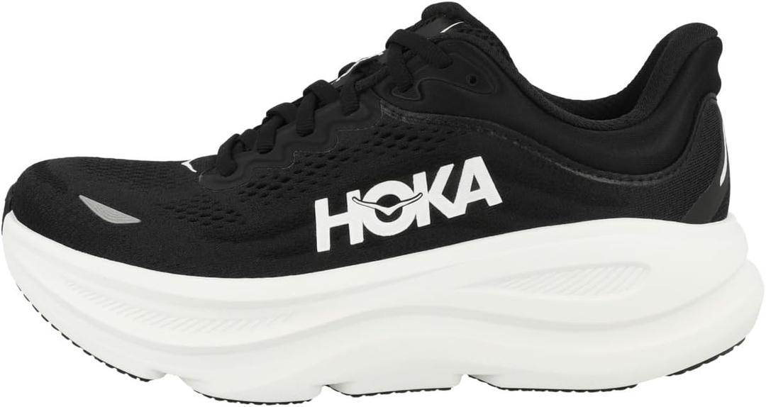 Hoka Womens Bondi 9 (7, Black/White)
