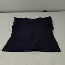 OZICERD Faux Leather Tube Top Strapless Going Out Tops for Women Sexy Club Tops Rave Concert Outfit Ruched Bandeau Crop Top (Medium, Black)